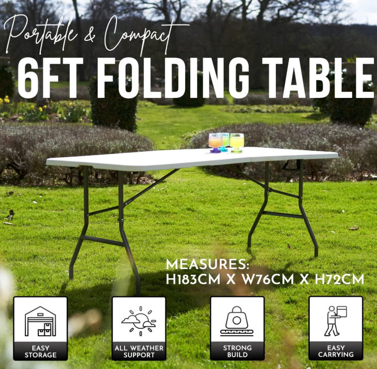 Heavy Duty Folding Table - Portable