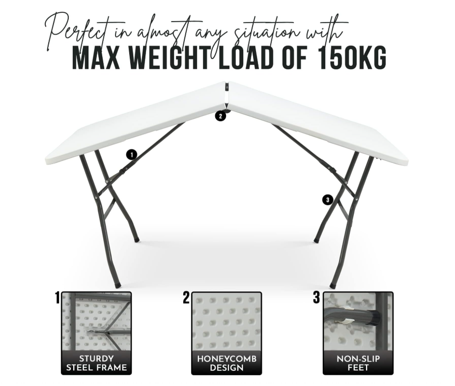 Heavy Duty Folding Table - Portable